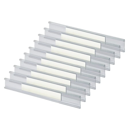 Azar Displays 8.5'' W x 1'' H Acrylic Nameplate with Adhesive Magnet, 10PK 199602-MG